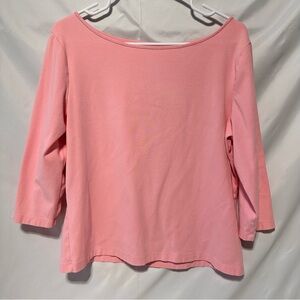 Talbots Blush Pink Long Sleeve Tee | sz L